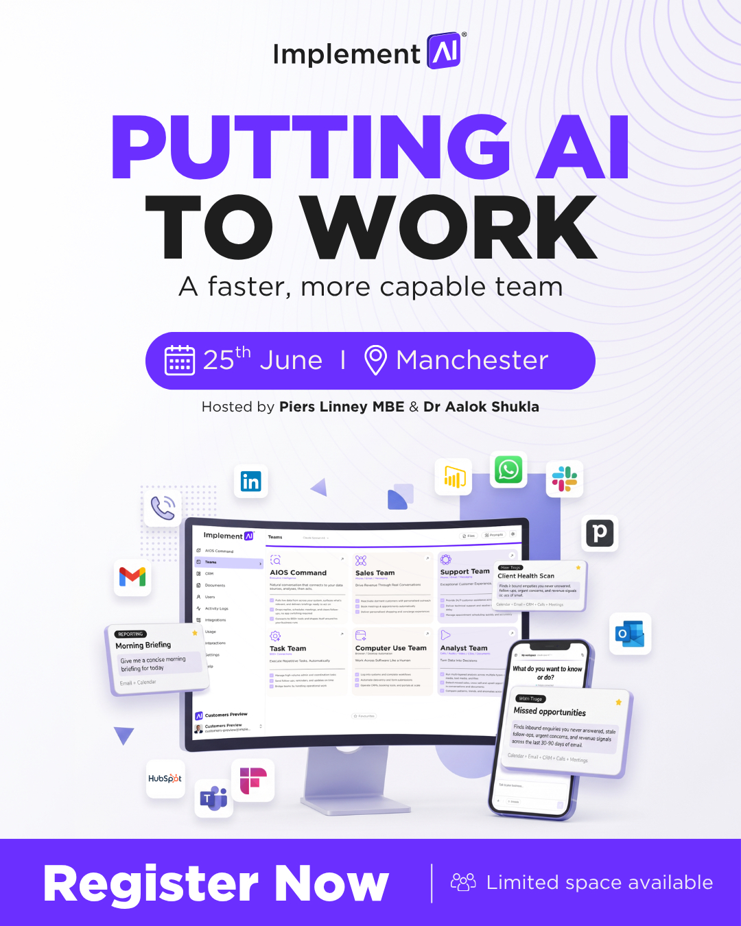 Putting AI to Work – Manchester 25 June 2026